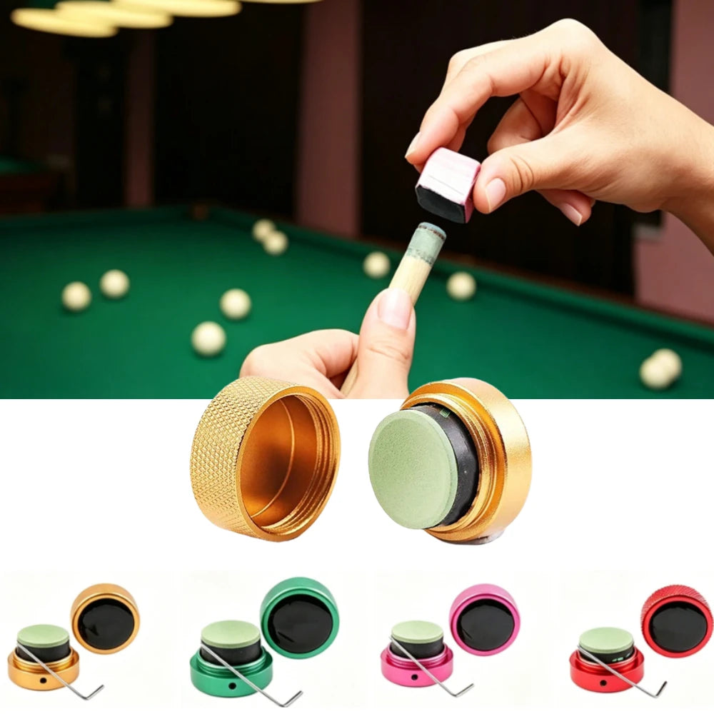 Silent Magnetic Billiard Chalk Holder Aluminum Alloy Portable Pool Billiards Powder Holder Bag Billiard Snooker Accessories Oasis Select