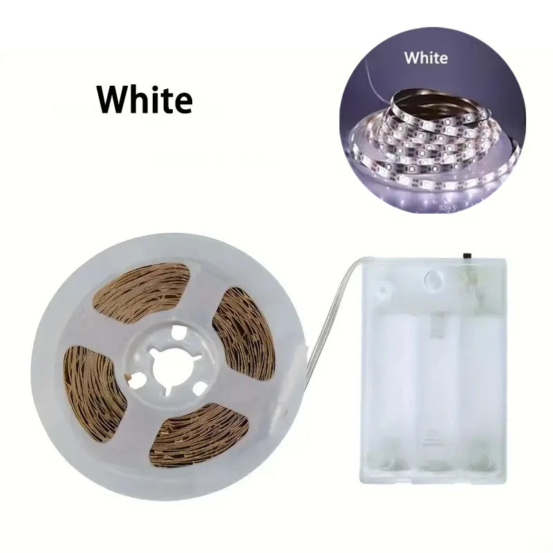 Battery Powered LED Strip Light SMD2835 1M–10M | White & Warm