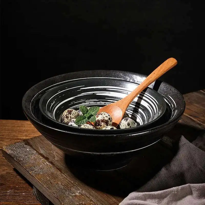 Japanese Ceramic Tableware Ramen Soup Noodle Bowls Commercial Bowl Home Restaurant Kitchen Dinnerware 7/8/9 Inch Oasis Select