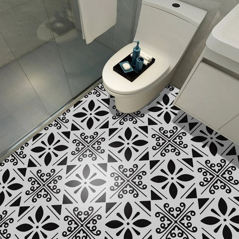 Kitchen Bathroom Oil Waterproof Non-slip Twill Floor Paste Bathroom Bedroom Living Room DIY Floor Paste Stickers Oasis Select