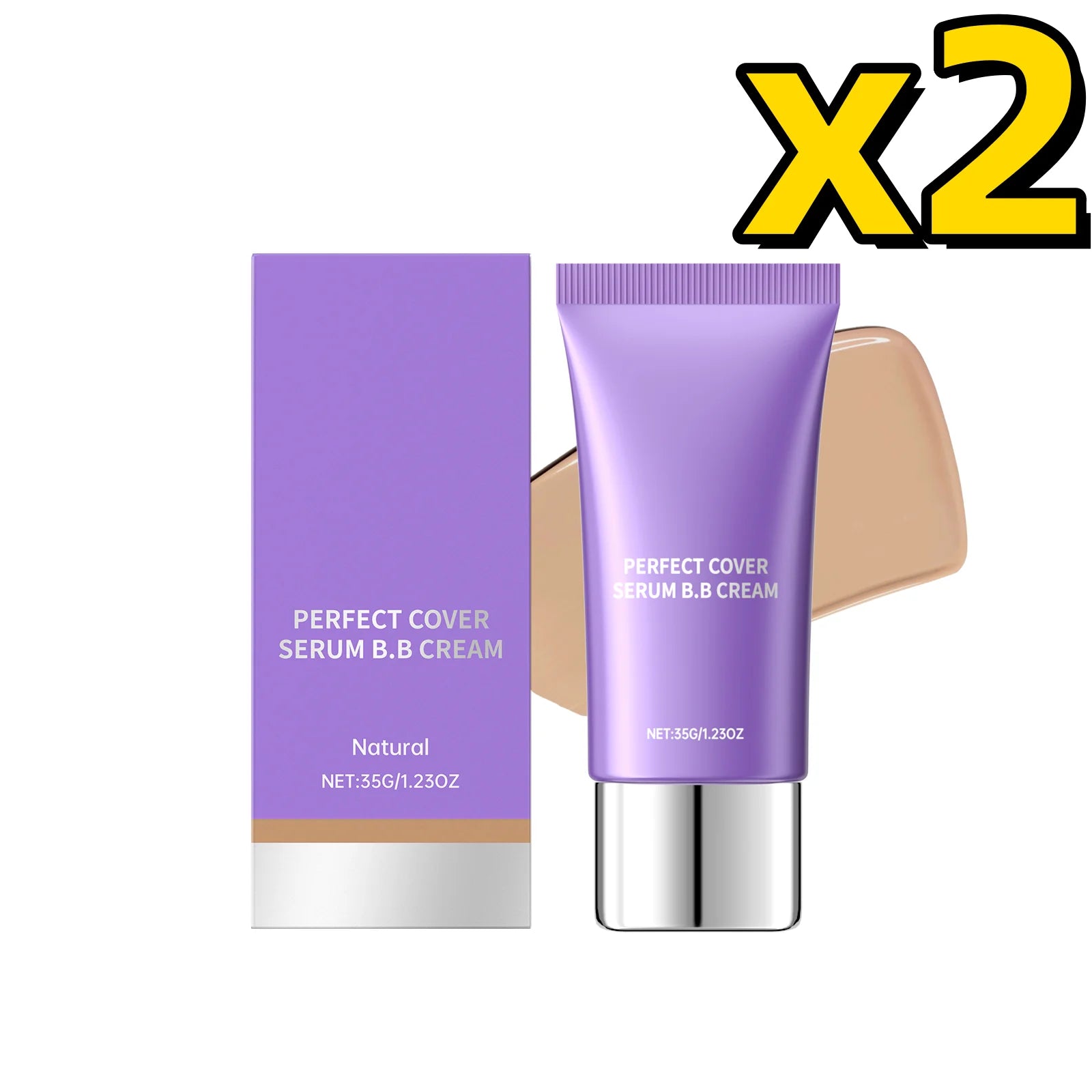 Perfect Cover BB Cream – Hyaluronic Acid Concealer & SPF BB Cream Concealer Oasis Select Natural Color X 2