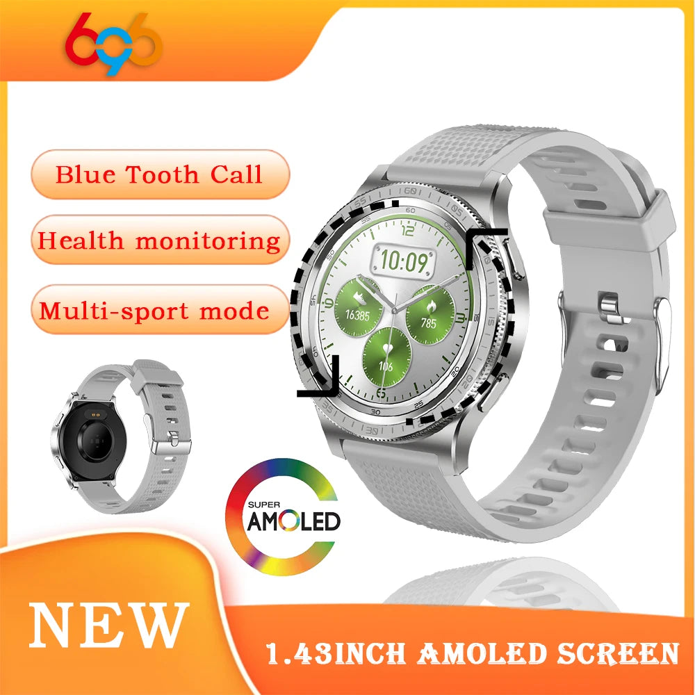 Rotating Physical Dial AMOLED Screen BT Call Waterproof Smartwatch Women Outdoor GPS Sports Smart Watches Men Heart Rate Monitor Oasis Select