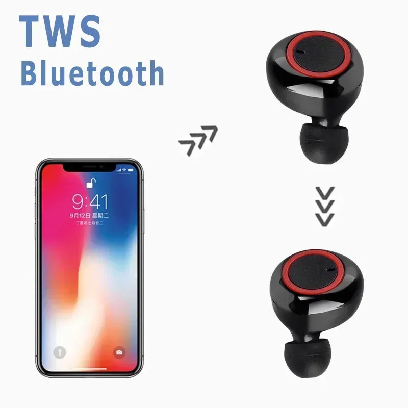 New TWS Bluetooth Earphones Wireless Headset Deep Bass Earbuds True Wireless Stereo Headphones Sport Earphones Oasis Select