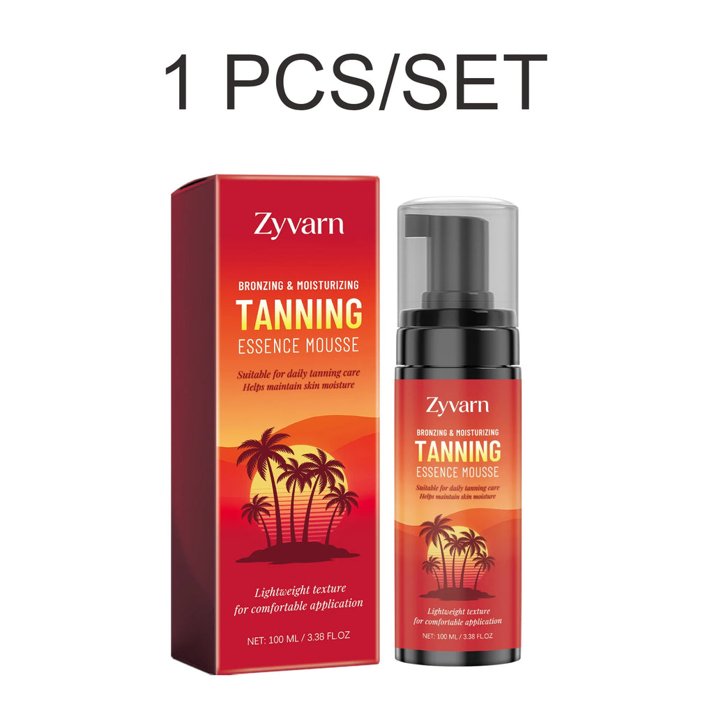 Bronzing Tanning Mousse Sunless Self Tanner Natural Glow Streak Free Hydrating Long Lasting Even Bronze Lightweight Non Sticky Oasis Select 1 PCS
