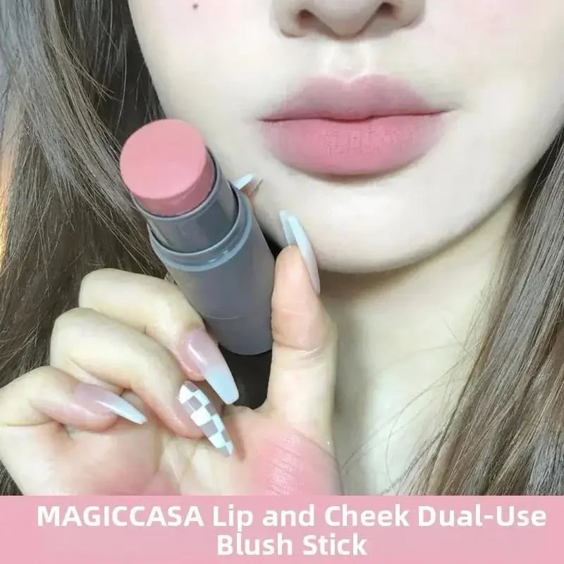 MAGIC CASA Double-Ended Cream Blush Stick – Natural Matte Glow