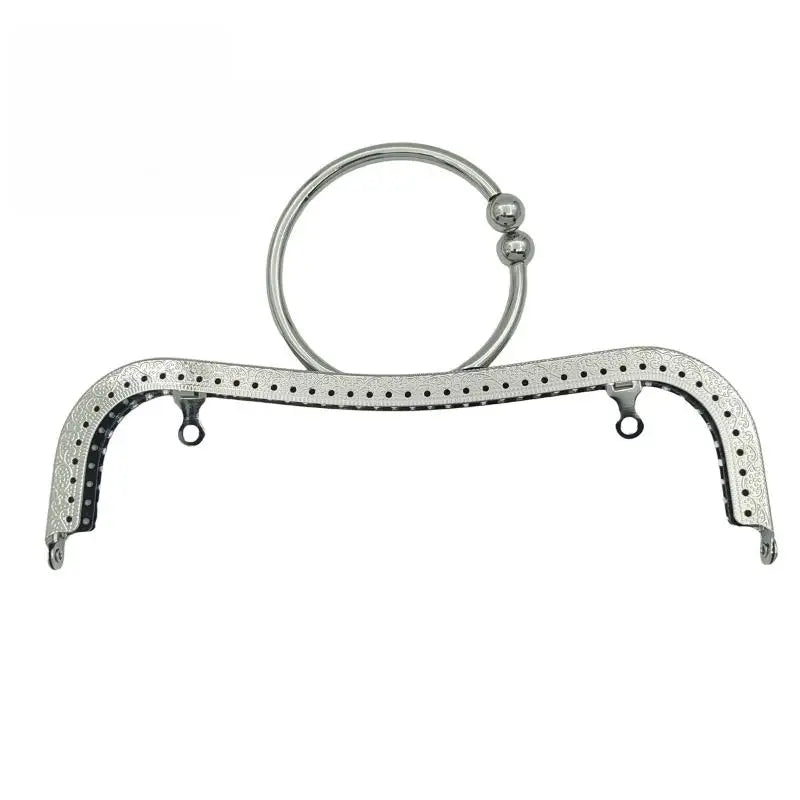 22cm Metal Purse Frame Kiss Clasp M-Shape DIY Bag Handle Bag Frame Clasp Oasis Select A2
