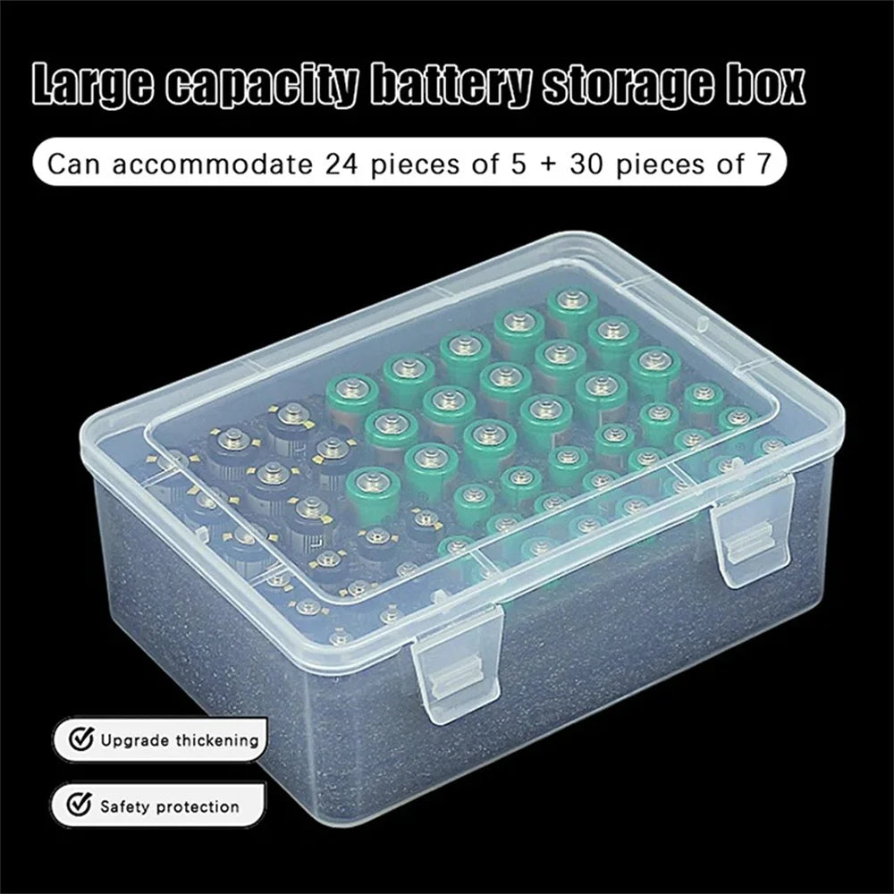 Battery Storage Organizer Holder Holds 54 AA AAA Batteries, Battery Box Case Garage Container,Home Drawer Organization Dispenser Oasis Select