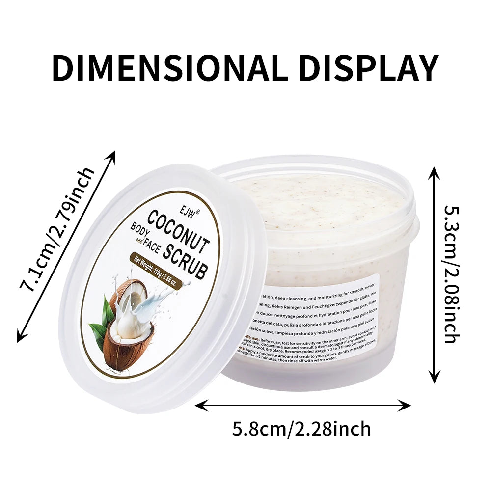 Coconut Exfoliating Body Scrub – Removes Dead Skin & Hydrates Body Exfoliating Scrub Oasis Select