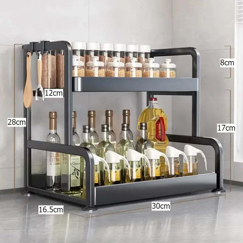 Multi-functional Household Cutting Board Seasoning Storage Rack