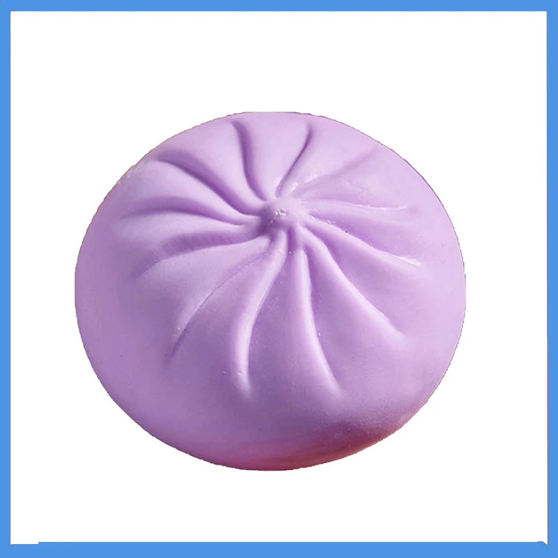 Colorful Dumpling Squishes Stress Balls Fidget Sensory Toys Simulation Food Squishies Bun with Steamer Squeeze Dough Ball Gifts Oasis Select E One Size