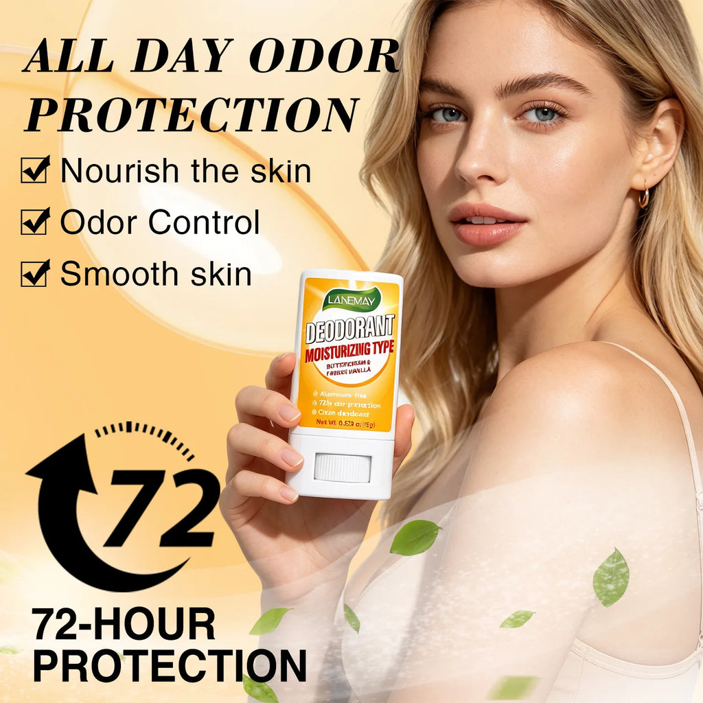 Lanemay 72-Hour Moisturizing Deodorant Stick – Aluminum-Free