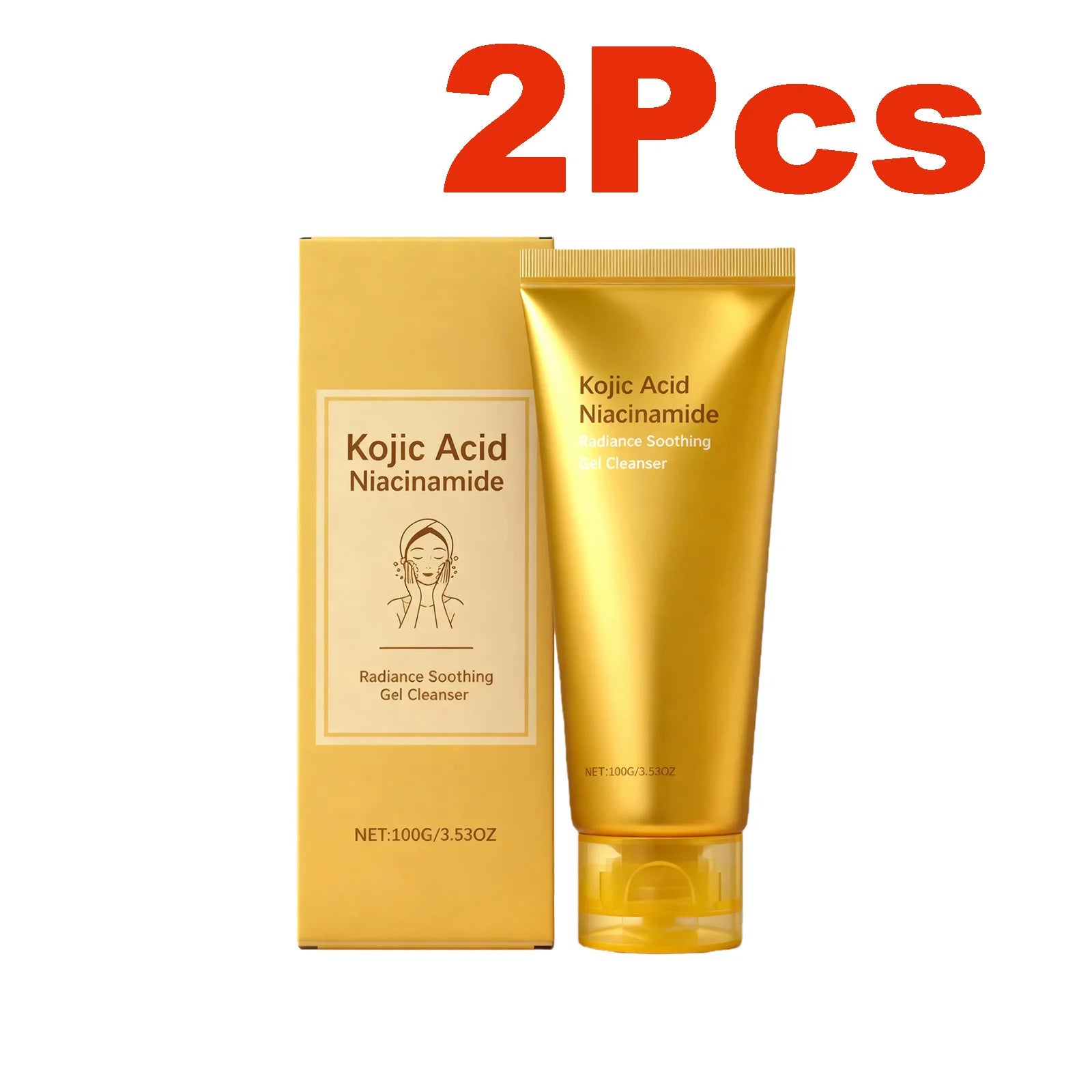 Hoygi Radiance Gel Cleanser – Brightening & Hydrating Face Wash Gel Face Cleanser Oasis Select 2 x 100g Boxed