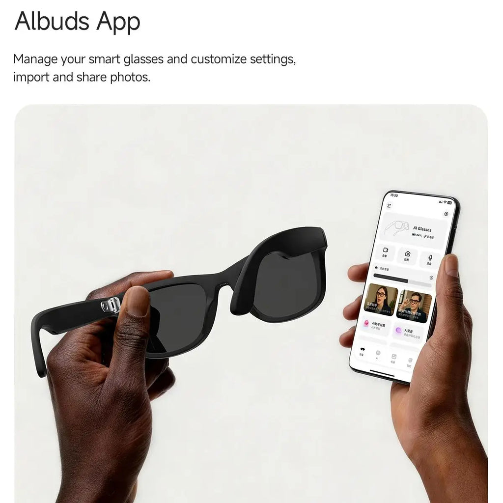 MINGCC MT5 Ultra AI Smart Glasses – 8MP Camera & Translator