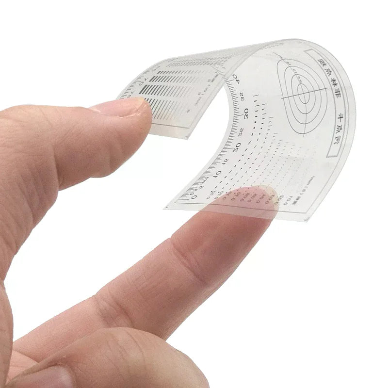 Quality Check Stain Contrast Card Transparent Film Surface Gauge Point Gauge for Accurate Measurement Oasis Select
