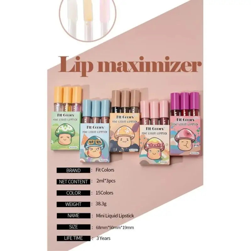 Hydrating Fruit Flavored Lip Oil 3Pcs Set With Avocado Strawberry Peach Transparent Gloss For Soft Smooth Lips Oasis Select