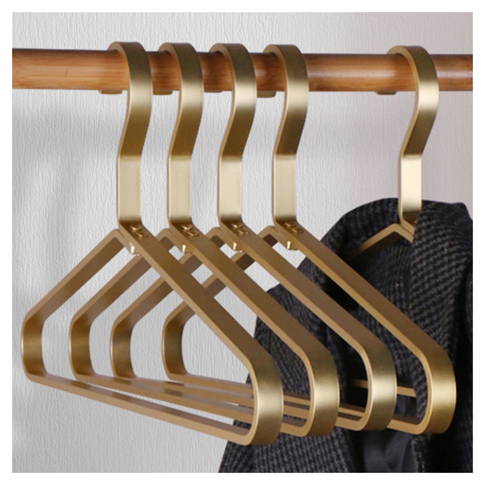 5-Pack Heavy-Duty Aluminum Alloy Coat Hangers | Clothes Rack