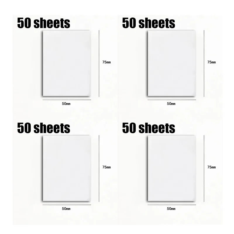 50/250Sheets Transparent Sticky Notes Scrapes Stickers Note Pads Posted It Paper Clear Notepad School Stationery Office Supplies Oasis Select 200sheets Small