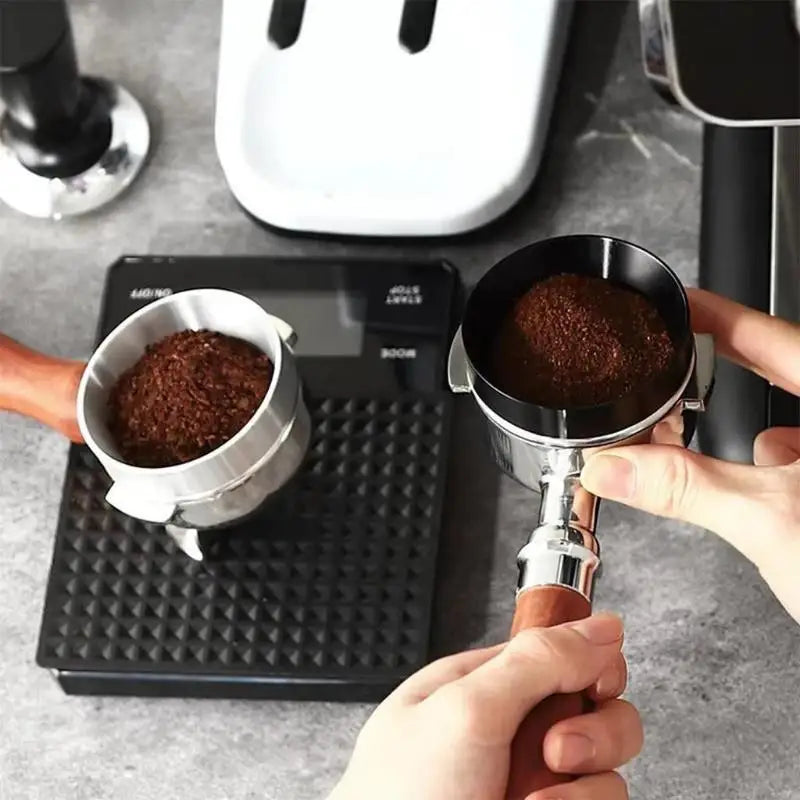 Aluminum Alloy Coffee Dosing Ring Anti-overflow Food Grade Durable for Office Daily Coffee Brewing Small Coffee Tools Oasis Select