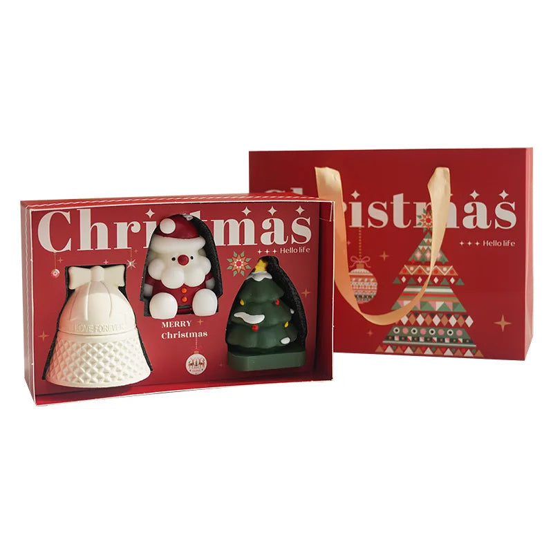 Christmas Scented Candle Set Atmosphere Home Handmade Christmas Gift Oasis Select