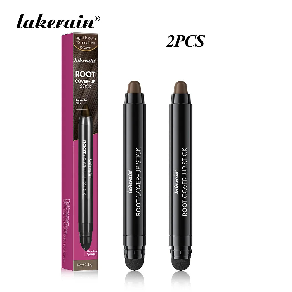 Lakerain Hair Dye Pen Men Women Precise Gray Coverage Stick Smudge-Resistant Long-Lasting Makeup Smooth Application Dye Stick Oasis Select P3 x 2
