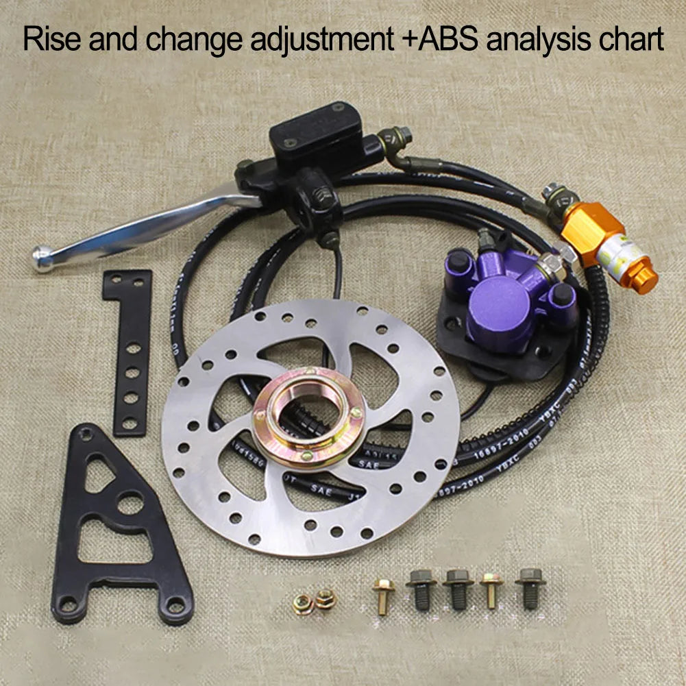 Brake Set Electric Vehicle Motorcycle Modification Disc Disc Brake Diameter Electric Vehicle Heat Dissipation Pack Of Screws Oasis Select with abs