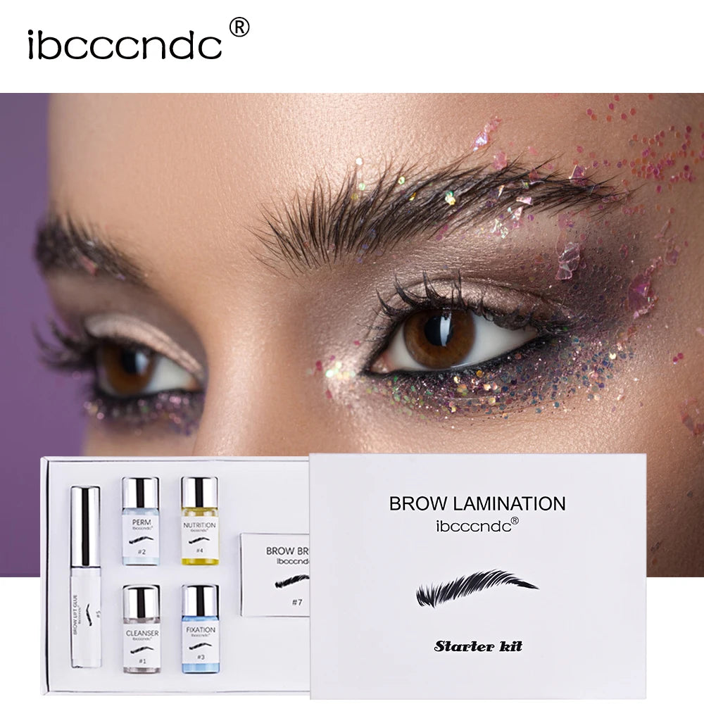 Dropshipping Semi Permanent Brow Lamination Kit Eyebrow Lifting Perming Lotion Brow Lift Perm Set With Brush Tools Beauty Salon Oasis Select