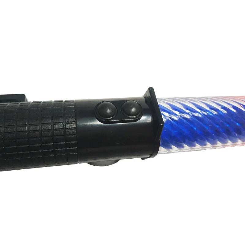 LED Traffic Wand Baton | 3-Mode Red Blue Flashing Command Light