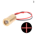 Laser Head 650nm 9mm 3V 50mW Laser Cross Diode Module Red Copper Head Line / Point / Cross Laser Diode Oasis Select 3cross