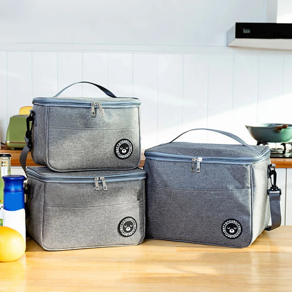 Capacity Hand-held with Shoulder Strap Insulated Bag, Lunch Box Bag, Student Thickened Waterproof Lunch Bag Oasis Select