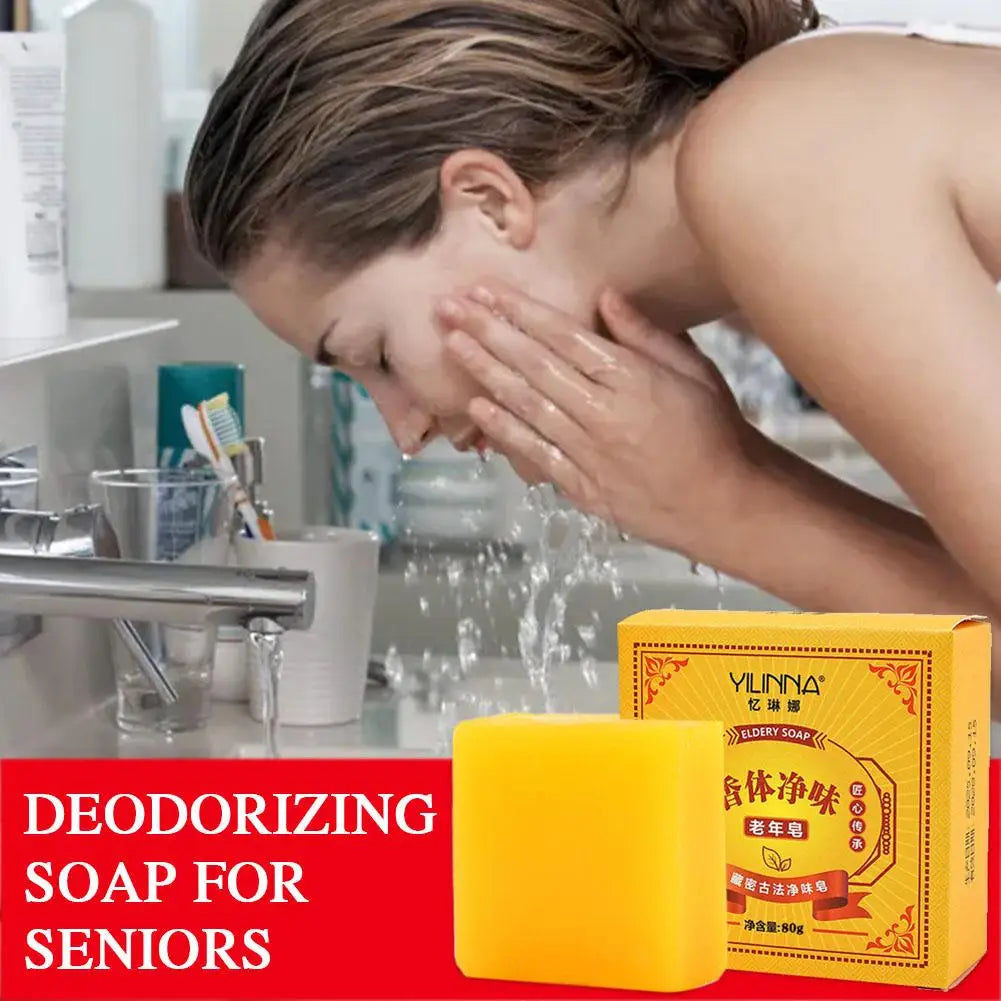 Eldery Soap Bar Oil-Control Lackhead Cover Soap Cleanser Chinese Traditional Skin Care 1/2pcs Oasis Select