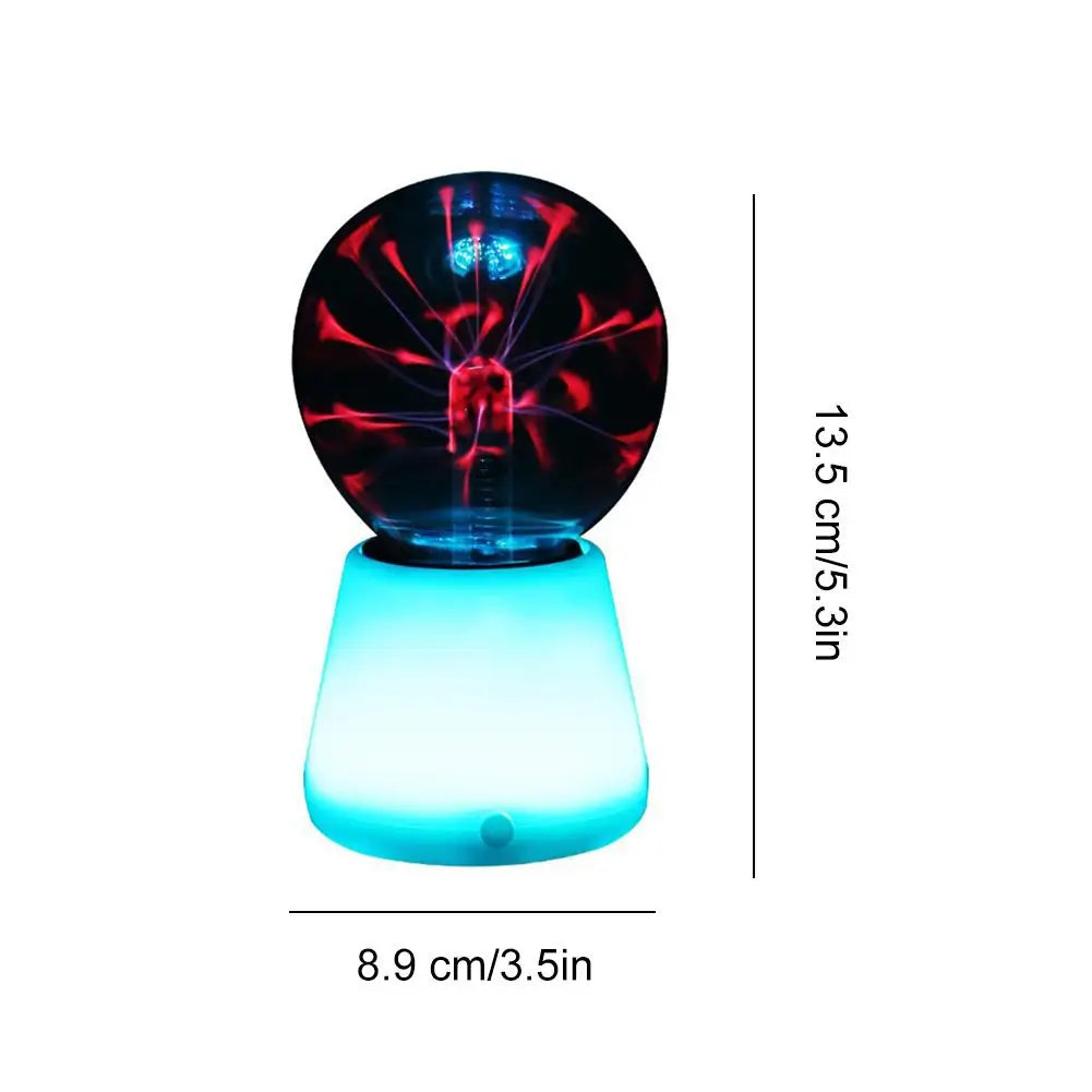 Plasma Ball Lamp Interactive Touch Lightning Globe Fun Lamp USB Powered 7 Color Changing Lights Mood Lighting Party Prop Oasis Select