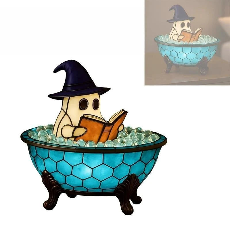 Ghost Bubble Bath Lamp Cute Halloween Decorations Oasis Select