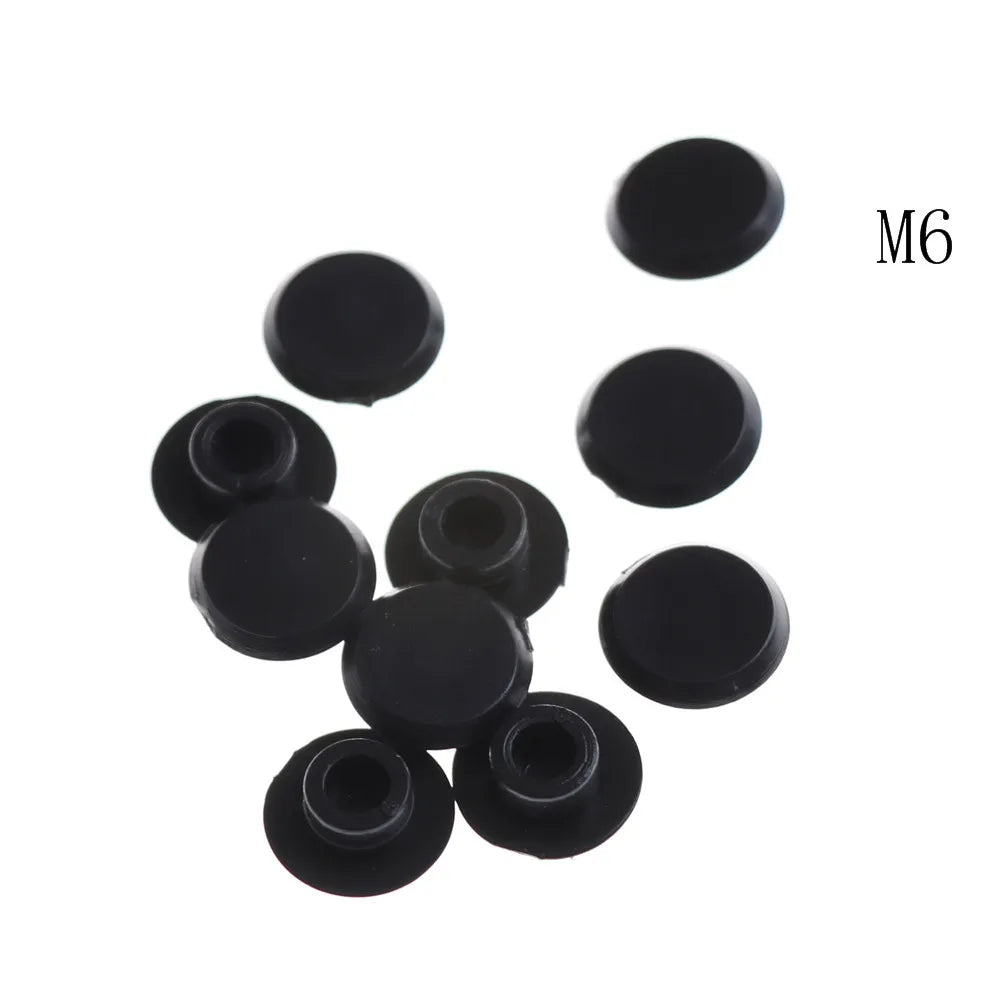 10Pcs Hex Socket Allen Bolt Screw Nut Hexagon Head Cover Cap Protector M4,M5, M6, M8, M10,M12 Oasis Select M6