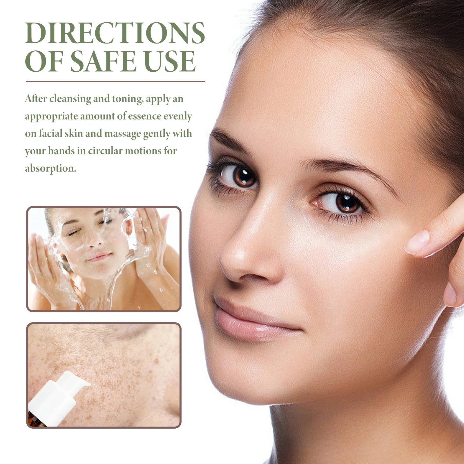 Dark Spots Removal Serum Fade Pigment Chloasma Melanin Brightening Freckle Improves Dull Pore Shrinking Facial Whitening Essence Oasis Select