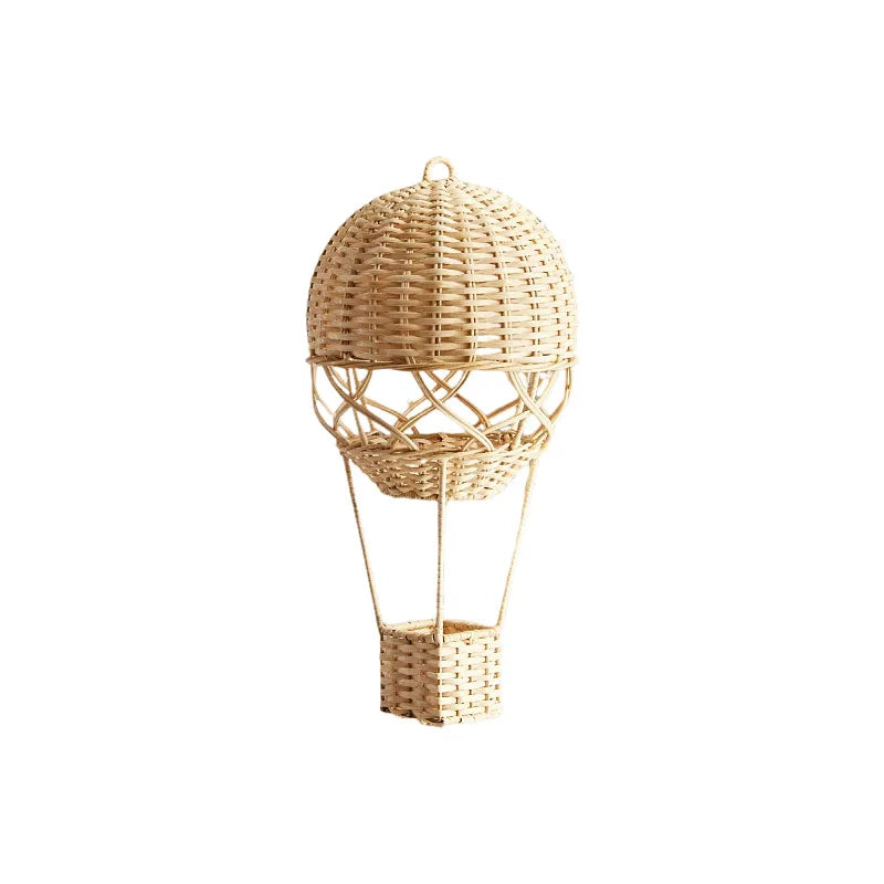 Nordic Style Children's Room Preschool Photography Agency Home Decor Items Hand-woven Rattan Hot Air Balloon Oasis Select
