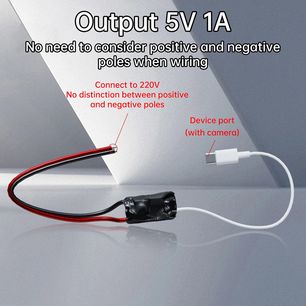 4K Module Wireless Camera DC-AC Step-Down Converter AC 220V To DC 5V 1A 5W Transformer USB Voltage Regulator Power Supply Module Oasis Select