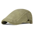 Driving Golf Retro Denim Beret Hat washed cotton Baker Peaked Newsboy Hat Adjustable Painter Hat Women Oasis Select Green