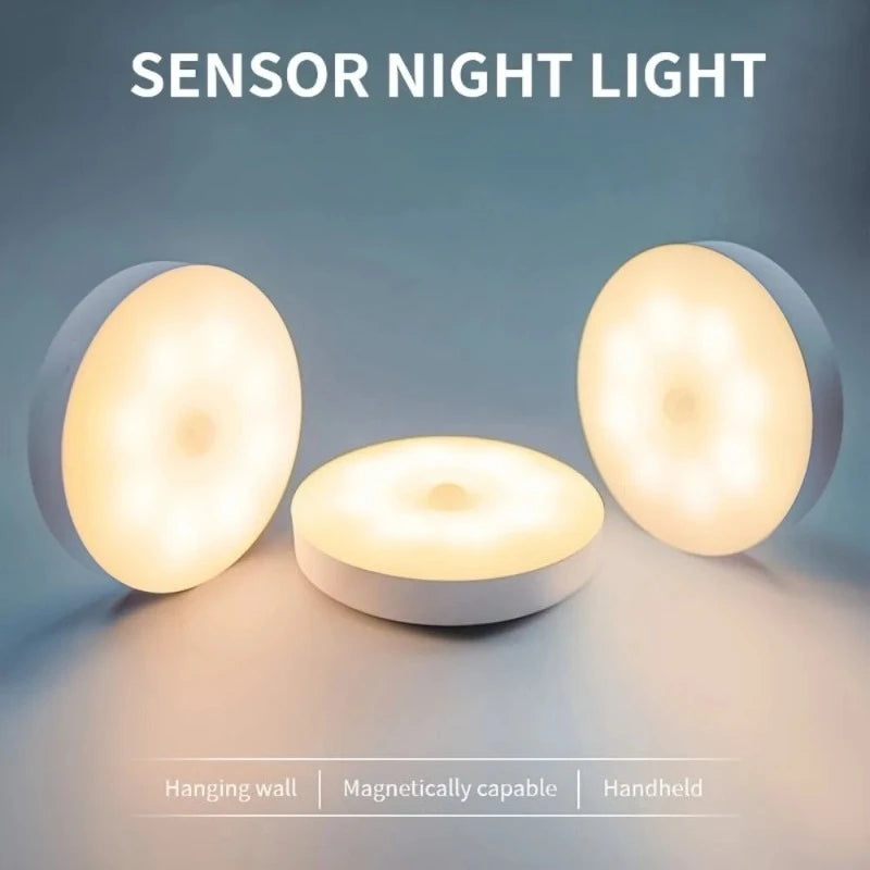 Motion Sensor Night Light Optional Warm White or Cold White LED Lamp Auto Induction Lighting for Bedside Stairs Hallway Cab Oasis Select