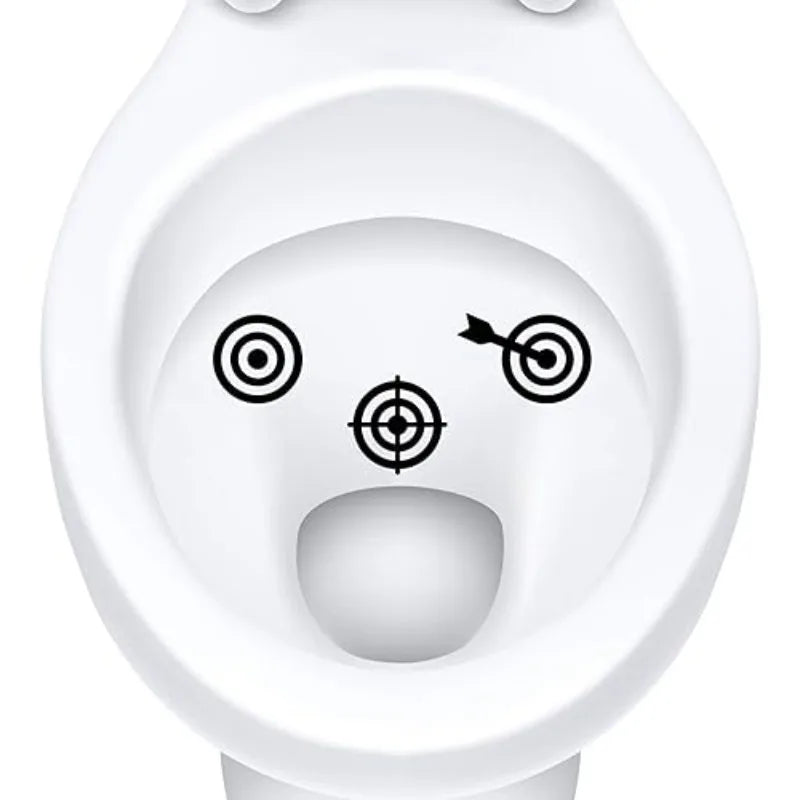 Creative Hit The Target Toilet Stickers Funny Man Removable Bathroom Toilet Decoration Self-adhesive Wall Stickers Home Decor Oasis Select