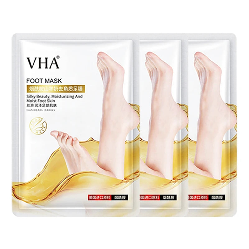 Goat Milk Exfoliating Foot Mask – Remove Dead Skin & Moisturize Exfoliating Foot Mask Oasis Select 3 Pairs
