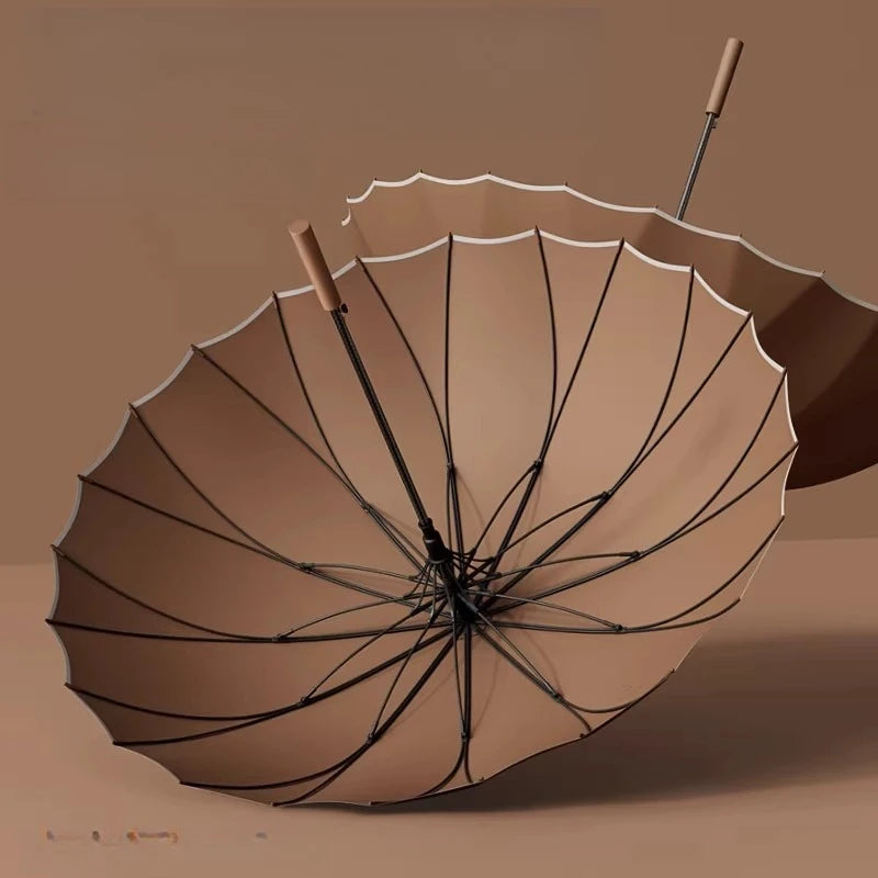 1pcs Long Handled Umbrellas for Two or Three People Extra Large Reinforced Thick Sturdy Wind Resistant and Maillard Resistant Oasis Select