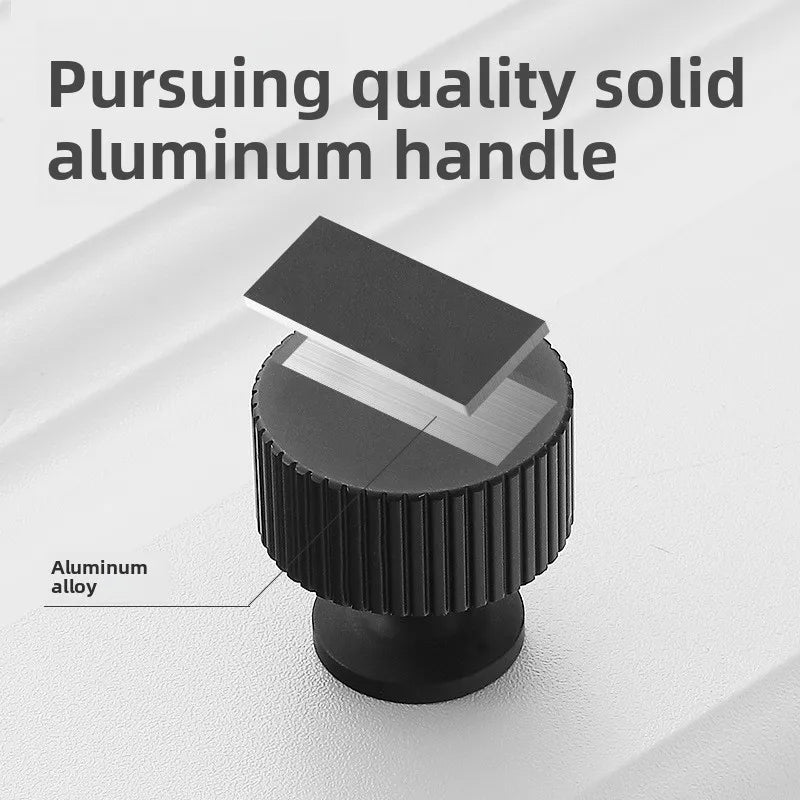 Aluminium Alloy Black Cabinet Knobs Kitchen Cabinet Handles Drawer Pulls Furniture Handle Hardware Oasis Select