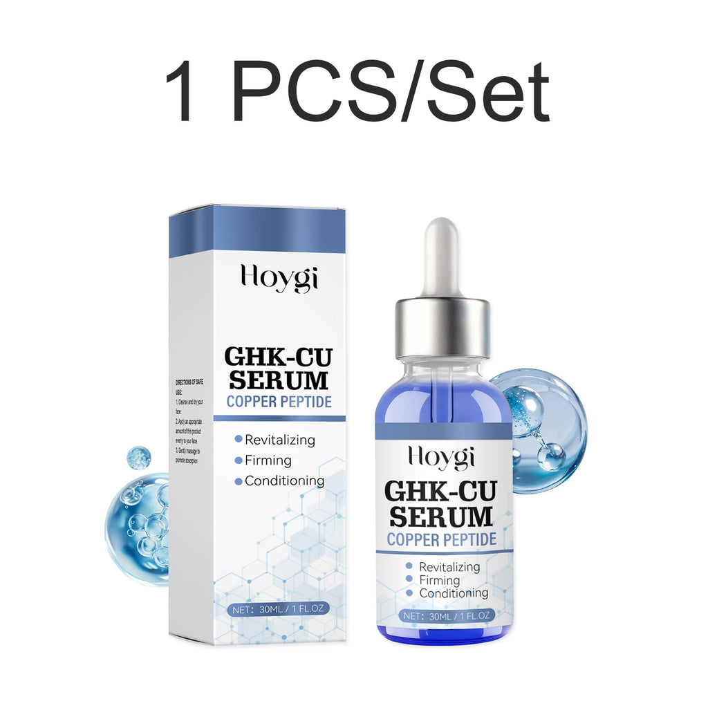 Copper Peptide Serum Face Serum Firming Lifting Supports Smoother Skin Pore Minimizing Hyaluronic Acid Brightening Hydrating 30m Oasis Select 1 PCS