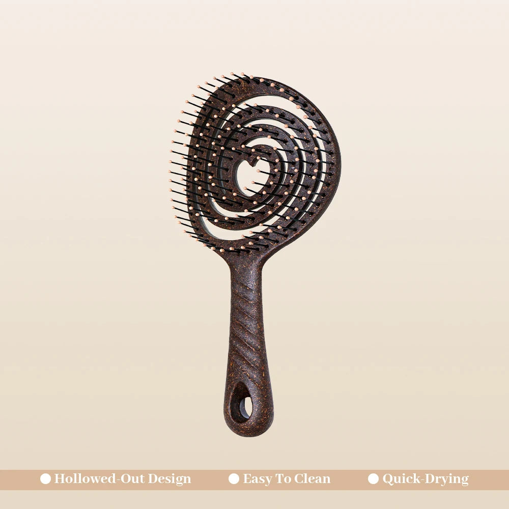 Hollow Detangling Hair Comb – Scalp Massage, Wet & Dry Use Hair Detangling Comb Oasis Select S033S