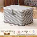 Lockable storage box, used for organizing clothes, blankets, toys in wardrobes, foldable password storage box Oasis Select 50x35x30cm