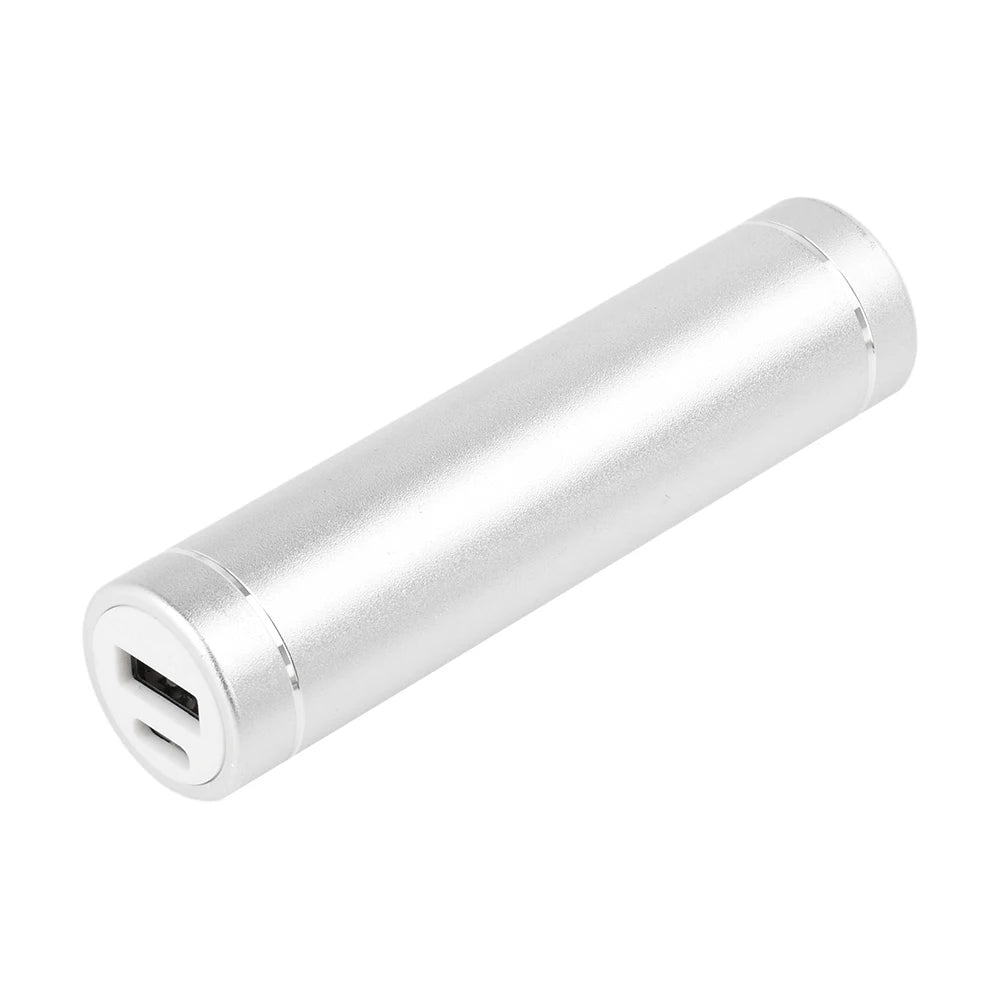 18650/21700 Power Bank Case Kit Cylindrical Aluminum Alloy Welding-Free Type C Mobile Power Supply Kit 5V2A fast charge Oasis Select Silver