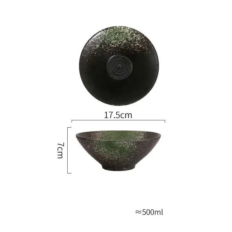 Japanese Ceramic Tableware Ramen Soup Noodle Bowls Commercial Bowl Home Restaurant Kitchen Dinnerware 7/8/9 Inch Oasis Select 7Inch Bowl C