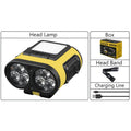Sensor COB LED Headlamp Cap Clip Light USB Rechargeable Head Flashlight Built-in Battery Headlight Led Head for Fishing Camping Oasis Select Set C With Bag