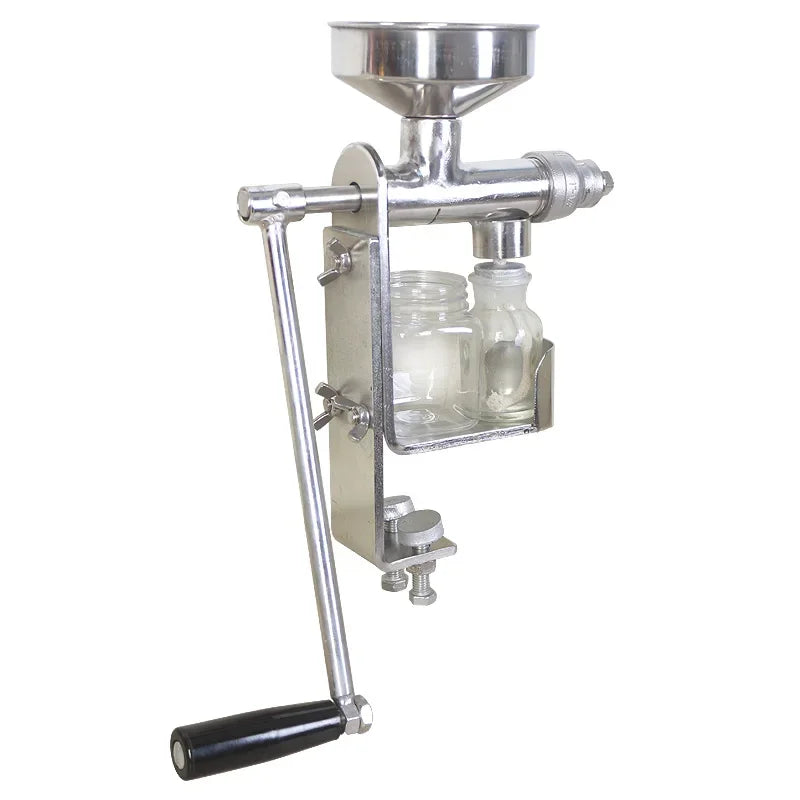 Manual Hand-Crank Oil Press | 304 Stainless Steel | 3KG