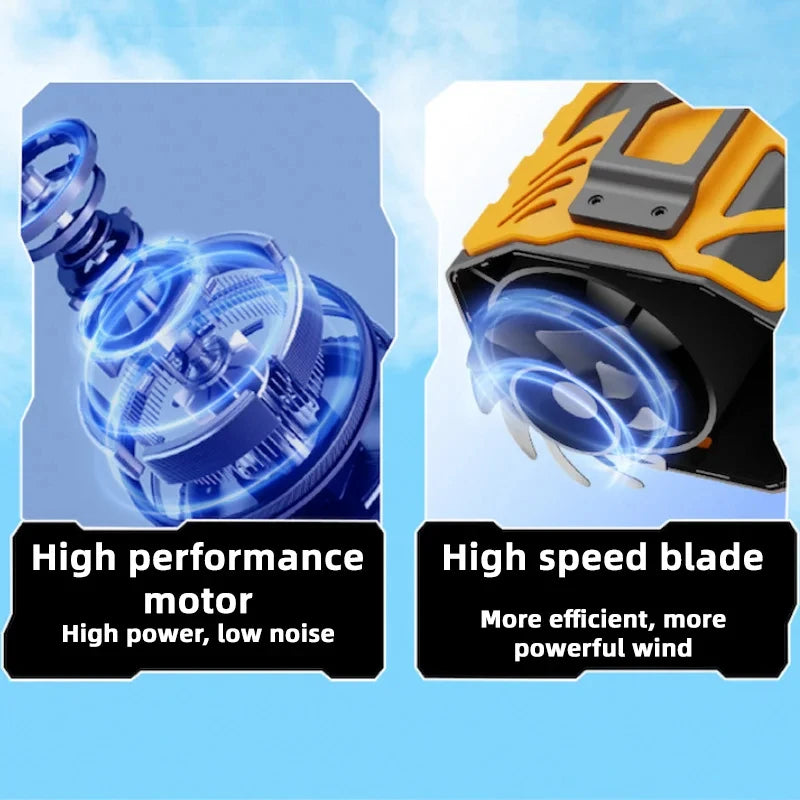 URGGU Portable Neck & Waist Fan – USB Rechargeable Mini Fan